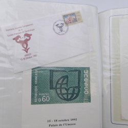 Collection timbres commémoratifs de France oblitérés.