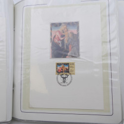Collection timbres commémoratifs de France oblitérés.