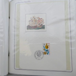 Collection timbres commémoratifs de France oblitérés.
