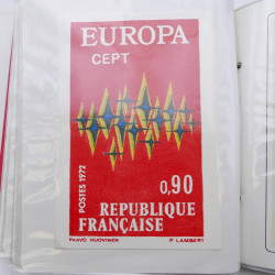 Collection timbres commémoratifs de France oblitérés.