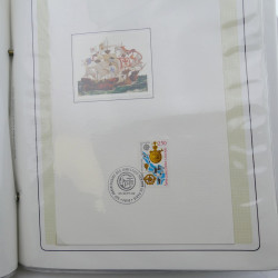 Collection timbres commémoratifs de France oblitérés.