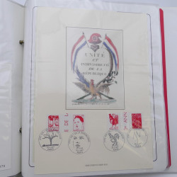 Collection timbres commémoratifs de France oblitérés.