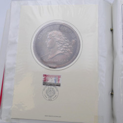 Collection timbres commémoratifs de France oblitérés.