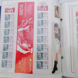Collection timbres commémoratifs de France neufs et oblitérés.