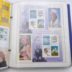 Collection timbres commémoratifs de France neufs et oblitérés.