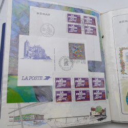 Collection timbres commémoratifs de France neufs et oblitérés.
