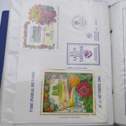 Collection timbres commémoratifs de France neufs et oblitérés.