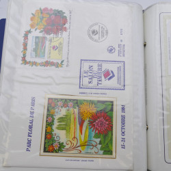 Collection timbres commémoratifs de France neufs et oblitérés.