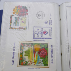 Collection timbres commémoratifs de France neufs et oblitérés.