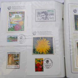 Collection timbres commémoratifs de France neufs et oblitérés.