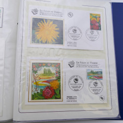 Collection timbres commémoratifs de France neufs et oblitérés.