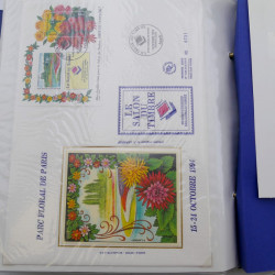 Collection timbres commémoratifs de France neufs et oblitérés.