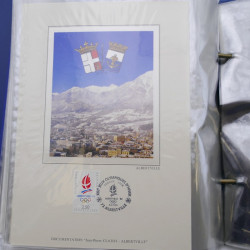 Collection timbres commémoratifs de France oblitérés.