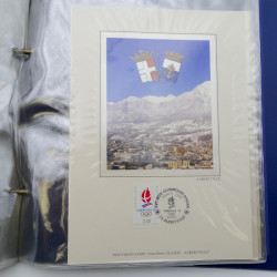 Collection timbres commémoratifs de France oblitérés.