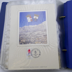 Collection timbres commémoratifs de France oblitérés.