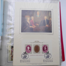 Collection timbres commémoratifs de France neufs et oblitérés.