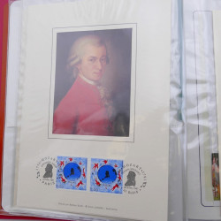Collection timbres commémoratifs de France neufs et oblitérés.