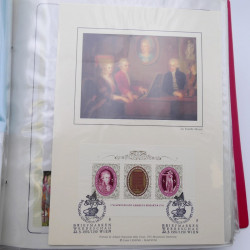 Collection timbres commémoratifs de France neufs et oblitérés.