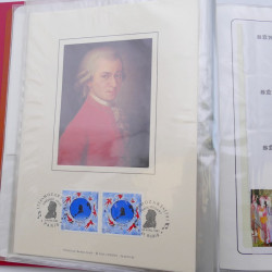 Collection timbres commémoratifs de France neufs et oblitérés.