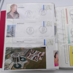 Collection timbres commémoratifs de France neufs et oblitérés.