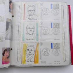 Collection timbres commémoratifs de France neufs et oblitérés.