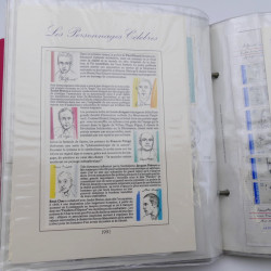 Collection timbres commémoratifs de France neufs et oblitérés.