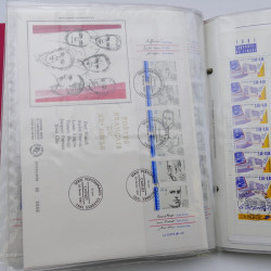 Collection timbres commémoratifs de France neufs et oblitérés.