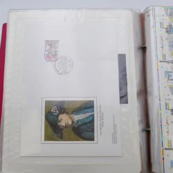 Collection timbres commémoratifs de France neufs et oblitérés.