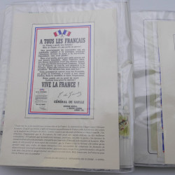 Collection timbres commémoratifs de France neufs et oblitérés.