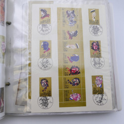 Collection timbres commémoratifs de France neufs et oblitérés.