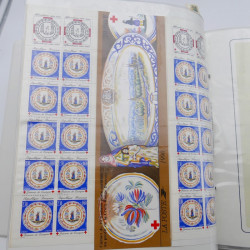 Collection timbres commémoratifs de France neufs et oblitérés.