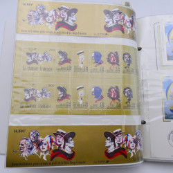 Collection timbres commémoratifs de France neufs et oblitérés.