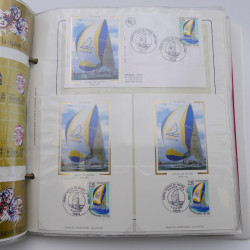 Collection timbres commémoratifs de France neufs et oblitérés.