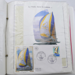 Collection timbres commémoratifs de France neufs et oblitérés.