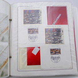 Collection timbres commémoratifs de France neufs et oblitérés.