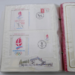 Collection timbres commémoratifs de France neufs et oblitérés.