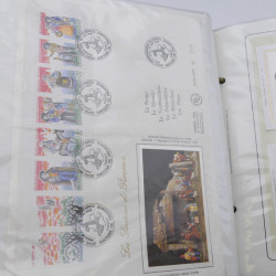 Collection timbres commémoratifs de France neufs et oblitérés.