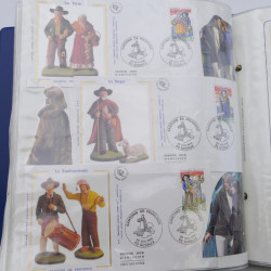Collection timbres commémoratifs de France neufs et oblitérés.