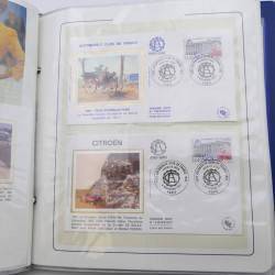 Collection timbres commémoratifs de France neufs et oblitérés.