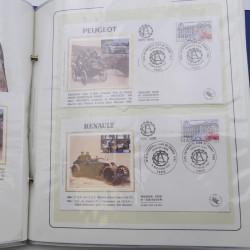 Collection timbres commémoratifs de France neufs et oblitérés.