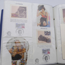Collection timbres commémoratifs de France neufs et oblitérés.