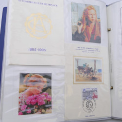 Collection timbres commémoratifs de France neufs et oblitérés.