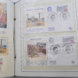 Collection timbres commémoratifs de France neufs et oblitérés.