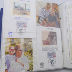 Collection timbres commémoratifs de France neufs et oblitérés.