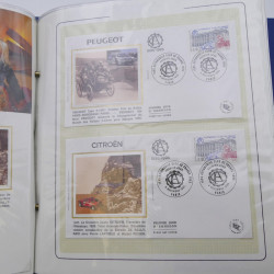 Collection timbres commémoratifs de France neufs et oblitérés.