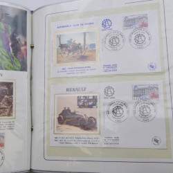 Collection timbres commémoratifs de France neufs et oblitérés.