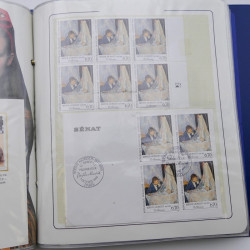 Collection timbres commémoratifs de France neufs et oblitérés.