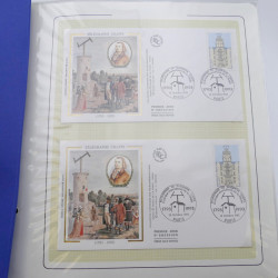 Collection timbres commémoratifs de France neufs et oblitérés.