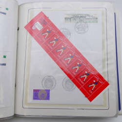 Collection timbres commémoratifs de France neufs et oblitérés.