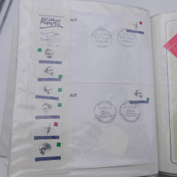 Collection timbres commémoratifs de France neufs et oblitérés.
